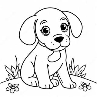 Keurige Beagle Welpie Inkleurblad 100011-38691