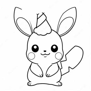 Oulike Pikachu Met Renbees Horings Inkleurblad 100143-38804