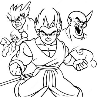 Gohan Beast Wat Skurke Veg Inkleurblad 100167 38814