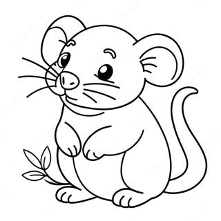 Oulike Rat Chinese Sterreteken Inkleurblad 100727-39253