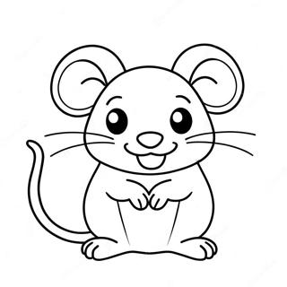 Oulike Rat Chinese Sterreteken Inkleurblad 100727-39256