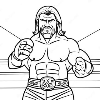 Opwindende Triple H In Die Ring Inkleurblad 101062-39522