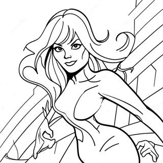 Gwen Stacy As Gees Spider Inkleurblad 101138-39576