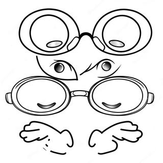 Grappige Bril Inkleurblad 101342 39837