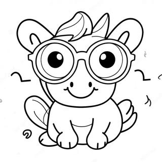 Grappige Bril Inkleurblad 101342 39838