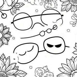 Grappige Bril Inkleurblad 101342 39840