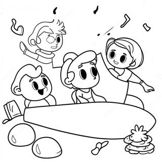 Slaappartytjie Kussinggeveg Inkleurblad 101394-39884