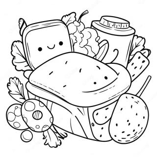 Slaappartytjie Snacks En Bederf Inkleurblad 101395-39887