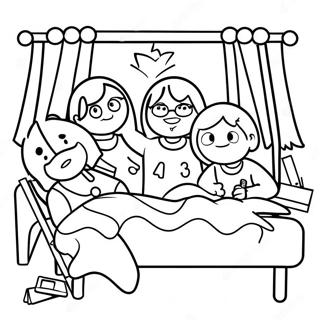 Slaappartytjie Flieknag Inkleurblad 101396-39890