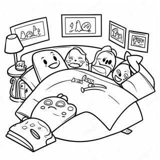 Slaappartytjie Flieknag Inkleurblad 101396-39891