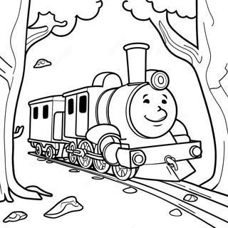 Choo Choo Charles In N Spookagtige Woud Inkleurblad 101574-40017