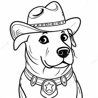 Sheriff Labrador Inkleurblad 101677-40093