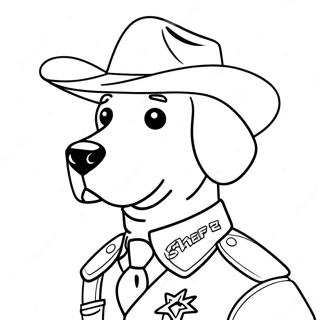 Sheriff Labrador Inkleurblad 101677-40096