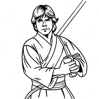 Luke Skywalker Inkleurbladsye