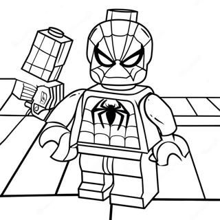 Spiderman Lego Inkleurbladsye