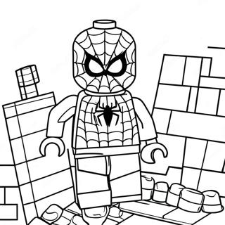 Kleurvolle Spiderman Lego Avontuur Inkleurblad 102836-40998