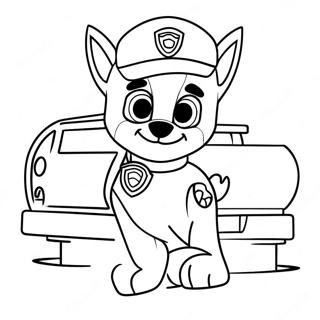 Chase Van Paw Patrol Inkleurblad 102940-41078