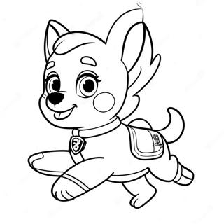 Skye Vlieg Hoog Paw Patrol Inkleurblad 102941 41083