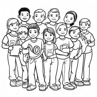 Klas Van 2024 Groep Foto Inkleurblad 102994 41125