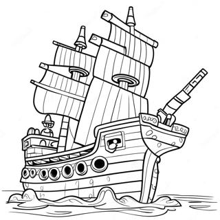 Avontuurlike Lego Baksteen Seerowerskip Inkleurblad 103199-41292