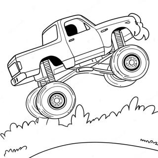 Kleurvolle Monstertruck Wat Oor Motors Spring Inkleurblad 10319-2258