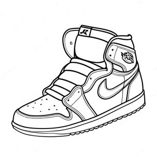 Klassieke Jordan 1 Sneakers Inkleurblad 103248-41319
