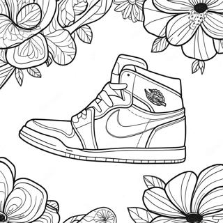 Kleurvolle Jordan 1 Ontwerp Inkleurblad 103250-41326
