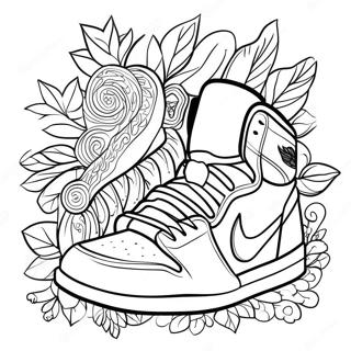 Kleurvolle Jordan 1 Ontwerp Inkleurblad 103250-41327