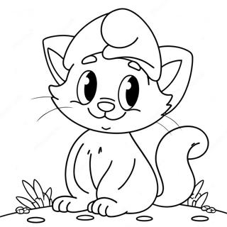 Smurf Kat Inkleurblad 103325-41376