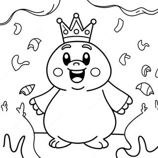 Koning Boo Omring Deur Spoke Inkleurblad 103404 41445