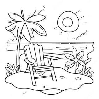 Charmante Somer Toneel Inkleurblad 103608 41600