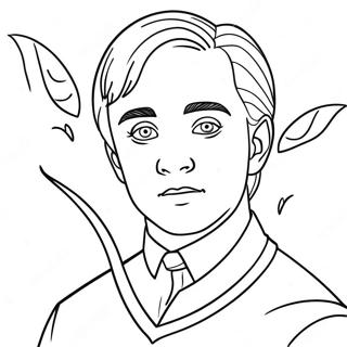 Draco Malfoy In Quidditch Uniform Inkleurblad 103659 41643