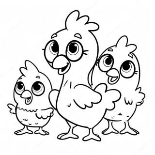 Dappere Klein Kippetjie Met Vriende Inkleurblad 103763-41724