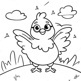 Kleurvolle Klein Kippetjie En Die Lug Inkleurblad 103765-41732