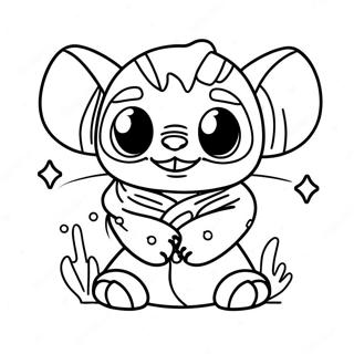 Stitch En Baby Yoda Inkleurblad 103787-41734