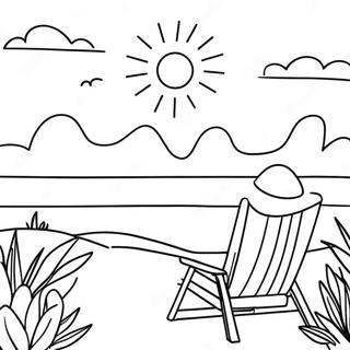 Ontspanne Sommer Sonsondergang Inkleurblad 103840-41779