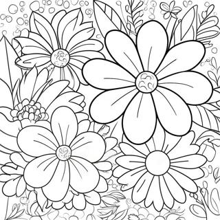 Levendige Sommer Blomme Inkleurblad 103843-41791