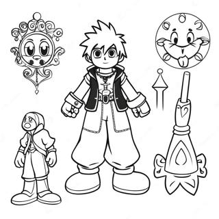 Kingdom Hearts Inkleurblad 104276-42116