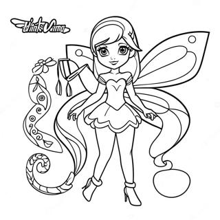 Winx Club Fee Inkleurblad 104455-42256