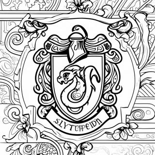 Harry Potter Slytherin Inkleurbladsye