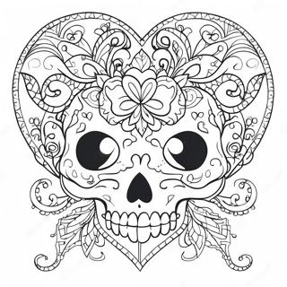 Gothiese Liefde Skulle Inkleurblad 104790-42519