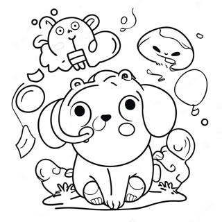 Speelse Vriende Kuns Laboratorium Banner Inkleurblad 104819-42552