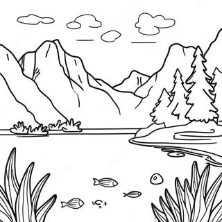 Stille Meer Nasionale Park Inkleurblad 105049-42723