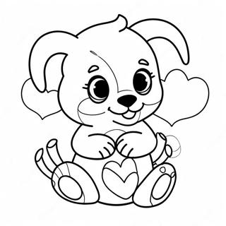 Schattige Ons Hou Van Jou Diere Inkleurblad 105280 42918