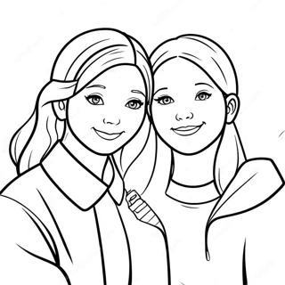 Schattige Vriend En Vriendin Inkleurblad 105485-43072