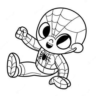 Baba Spiderman Inkleurbladsye