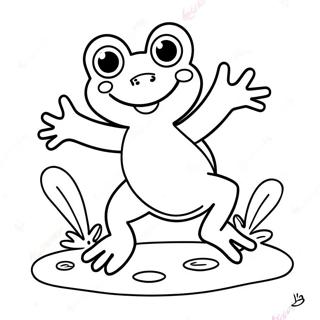 Gelukkige Frog Wat Spring Inkleurblad 105768-43290