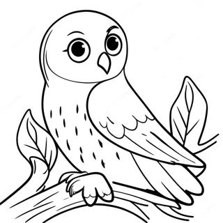 Hedwig Op N Tak Inkleurblad 105874-43378