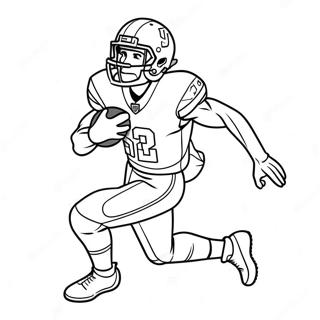 Jamarr Chase Wat Met Die Bal Hardloop Inkleurblad 106416 43801