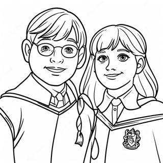 Dappere Gryffindor Studente Inkleurblad 106516-43869